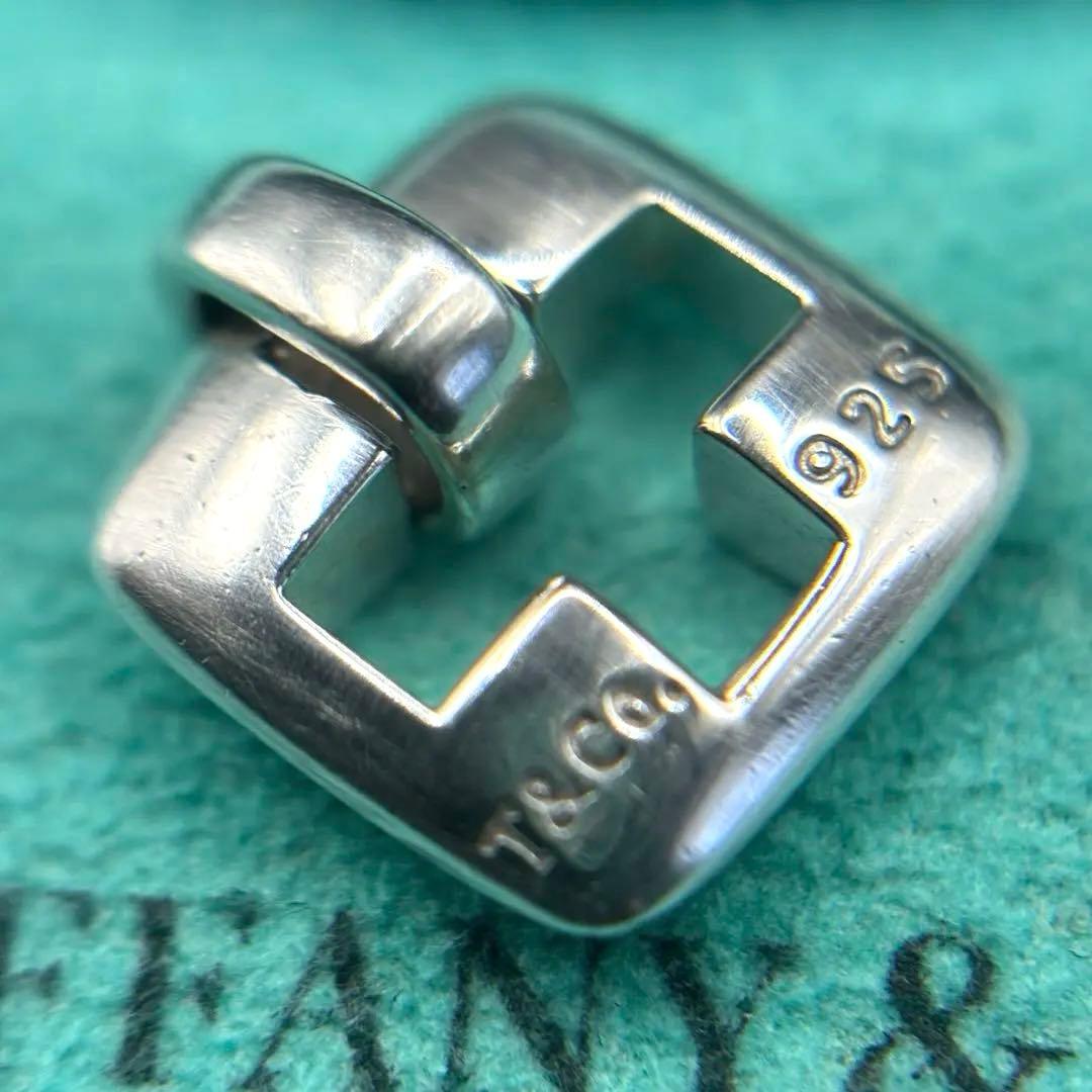 希少】 Tiffanyオープンクロススクエアトップ925 鑑定済 社外チェーン