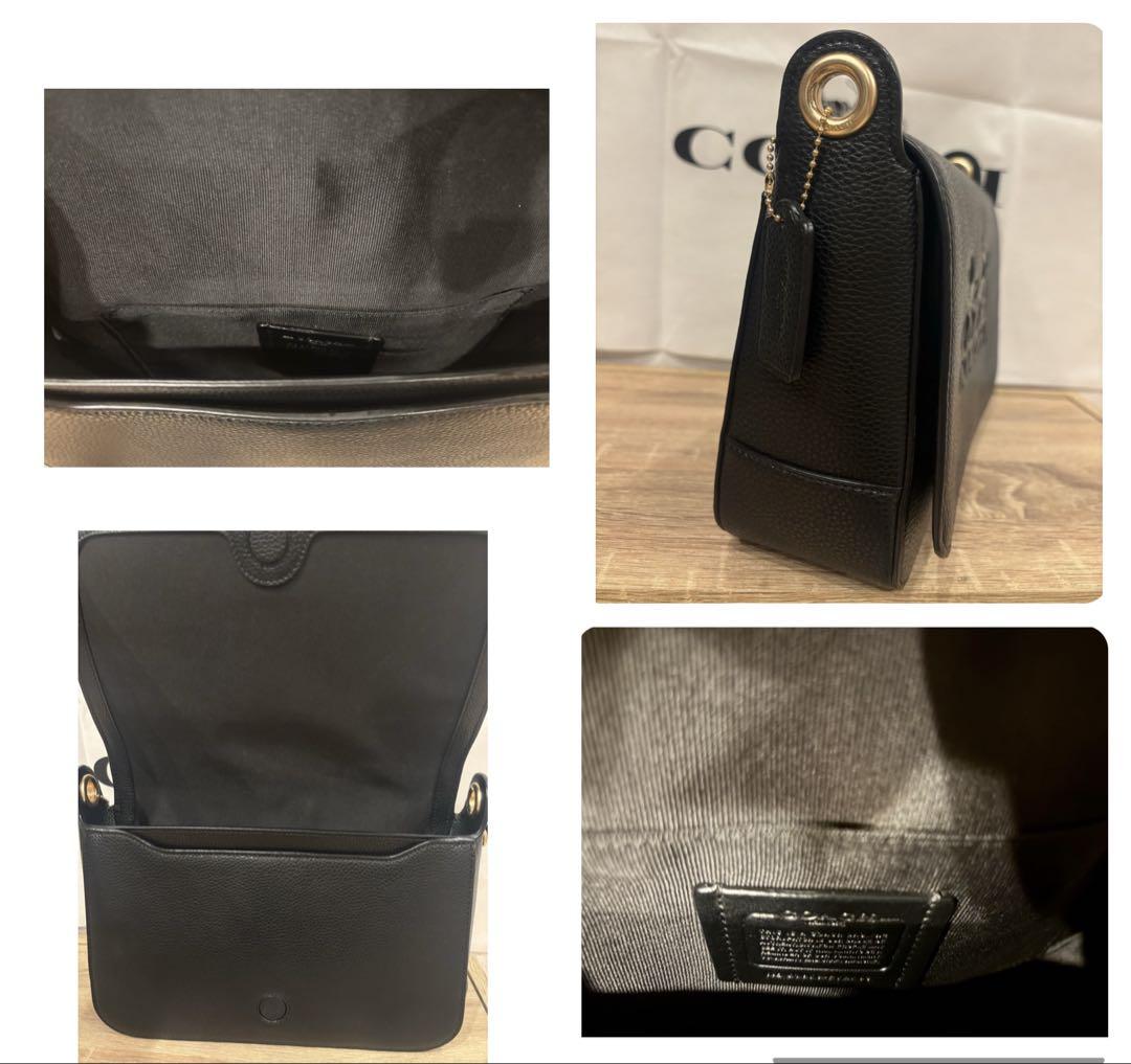 COACH 最終値下げ！！ブラックレザー バッグ 最終値下げ！COACH ブラックレザーショルダーバッグ バッグ