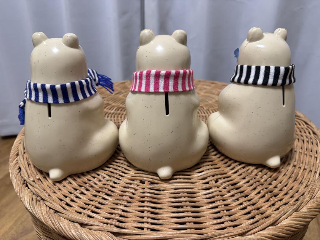 Polar Bear Money Box マフラー付き 北欧 フィンランド