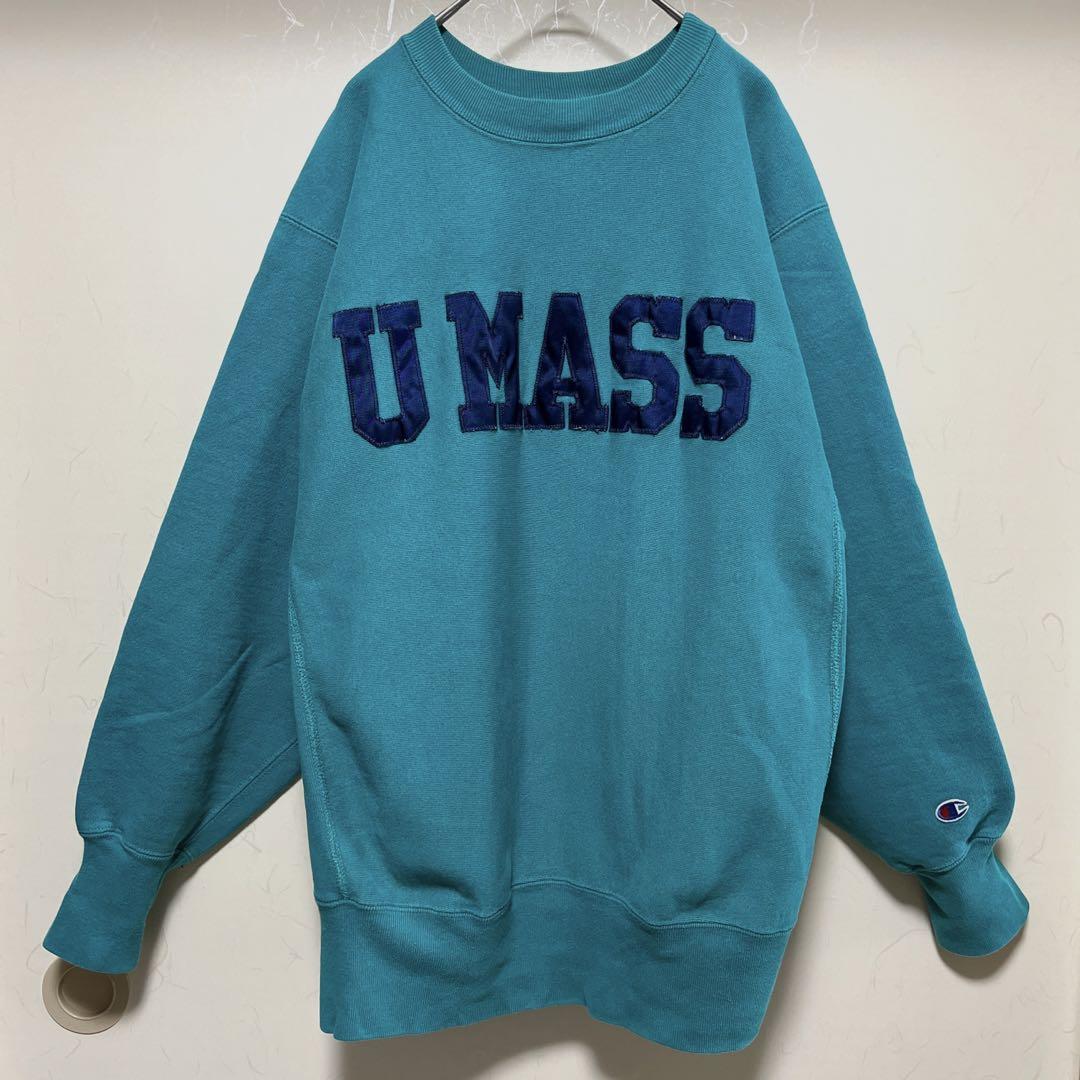 チャンピオン 90s 刺繍タグ マサチューセッツ リバースウィーブ