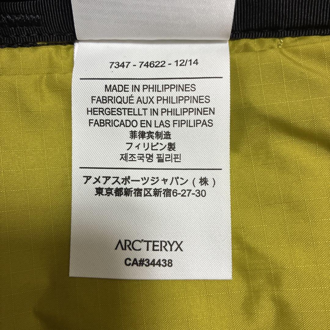 未使用国内正規品　ARC'TERYX アークテリクス エアリオス10 ブラック