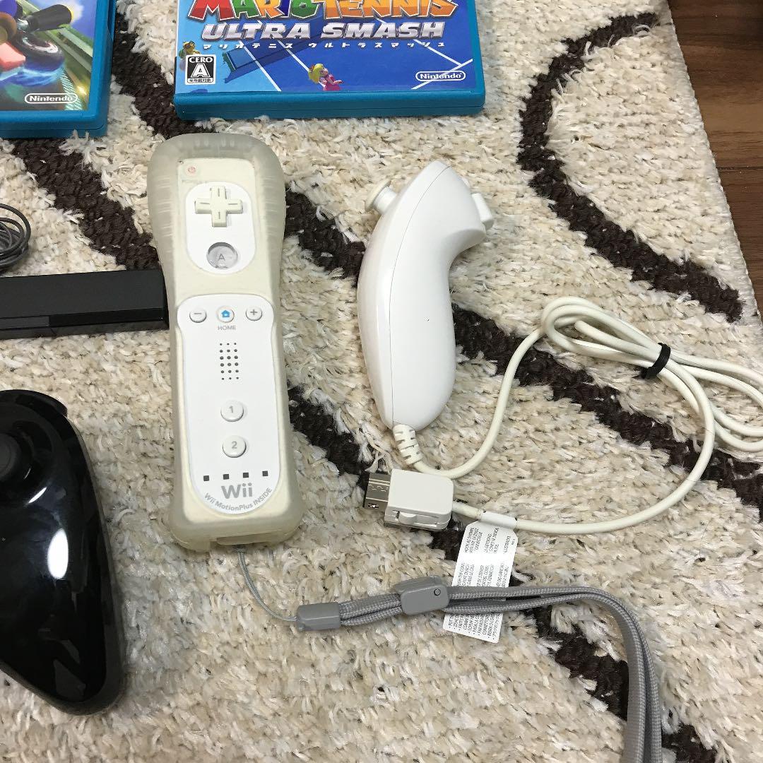 送料無料 いくらから 本体 U Wii + ソフト3本セット + コントローラー Nintendo Switch