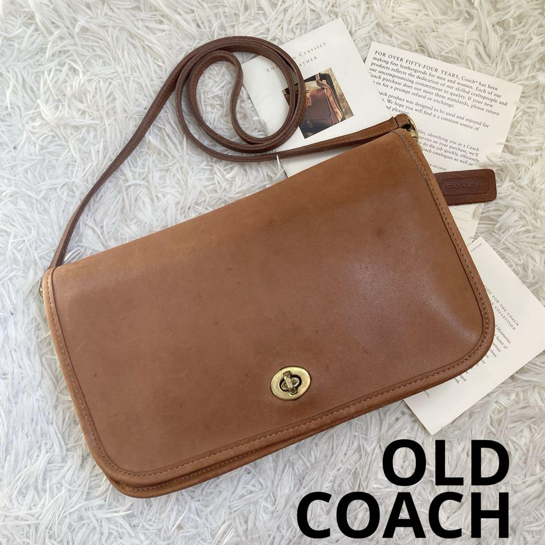 vintage coach old ターンロック 茶 オールドコーチ
