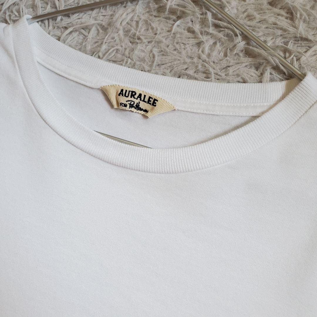 美品 23ss AURALEE ロンハーマン別注 ホワイト Tシャツ サイズ0
