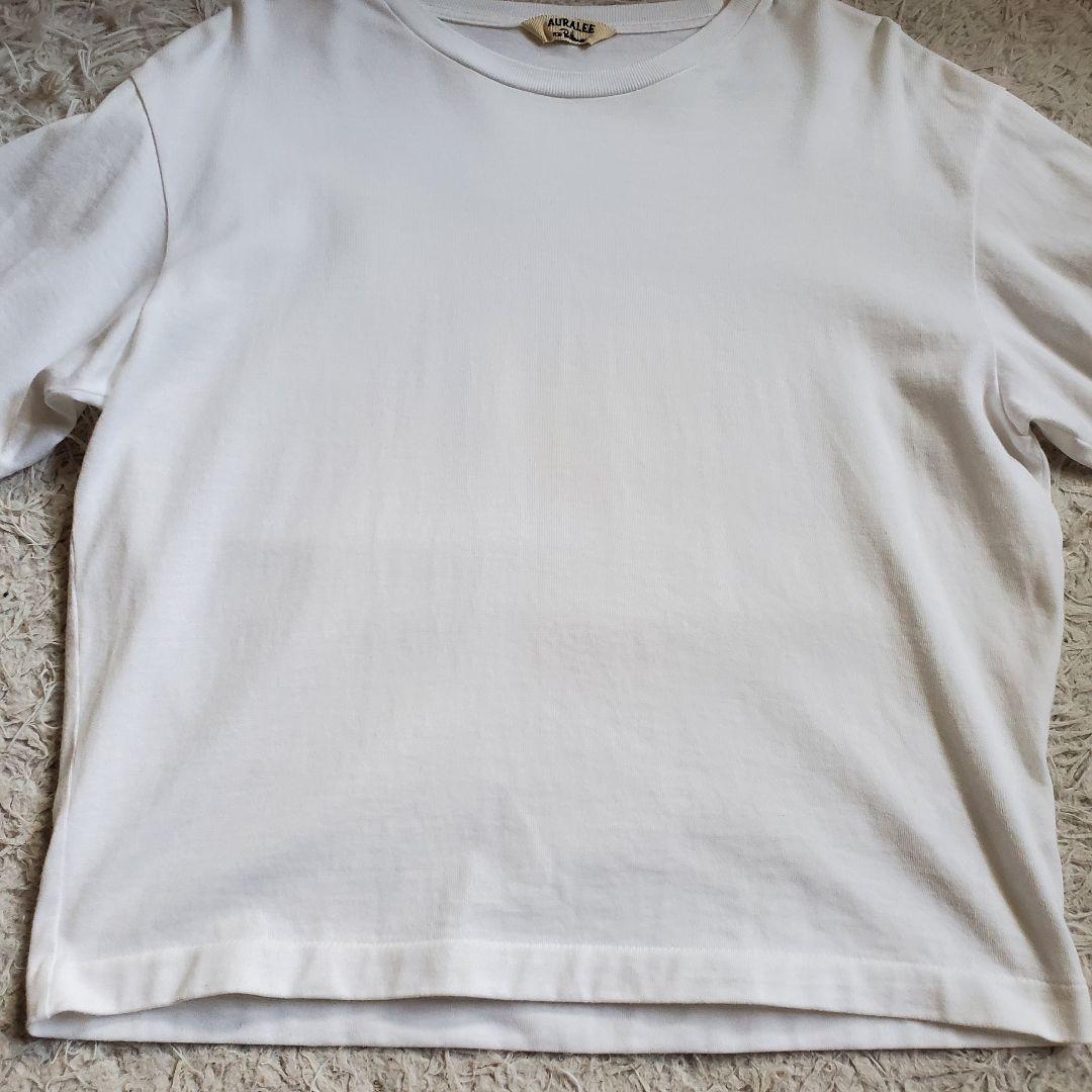 美品 23ss AURALEE ロンハーマン別注 ホワイト Tシャツ サイズ0