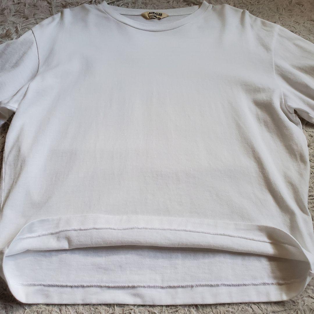 美品 23ss AURALEE ロンハーマン別注 ホワイト Tシャツ サイズ0