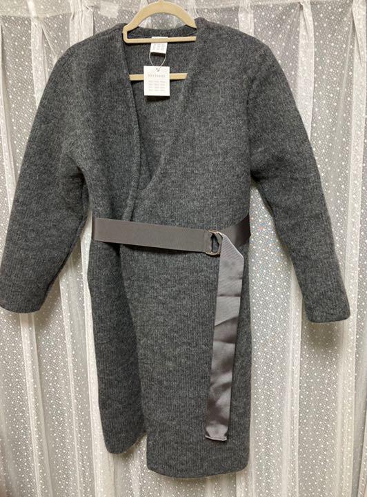 直売安い 【新品】ベルト付ニットガウンコート 12closet 直売安い 【新品】ベルト付ニットガウンコート 12closet