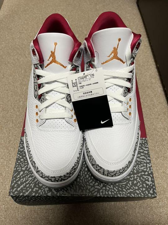 新品 Nike Air Jordan3 Cardinal Red