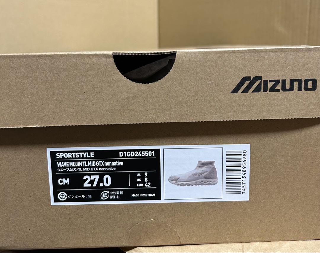 nonnative Mizuno Wave Mujin オフホワイト