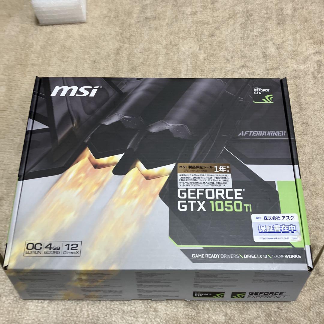 グラフィックボード・グラボ・ビデオカード MSI GeForce GTX 1050 Ti 4GB