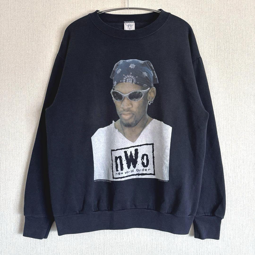 ビッグ割引 スウェット デニスロッドマン nwo Lサイズ USA製 90sビンテージ トップス