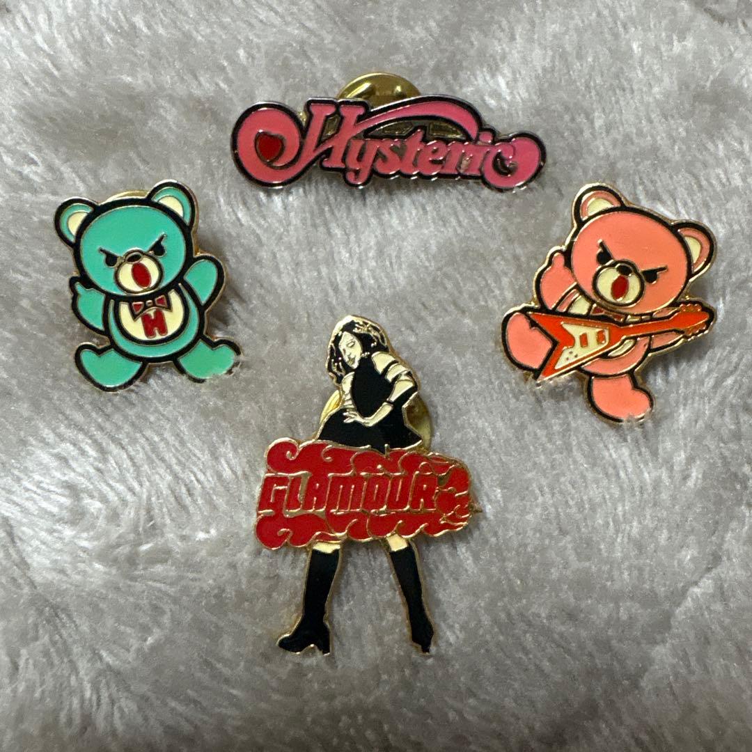 ヒステリックグラマー HYSTERICS GLAMOUR ピンバッジ ヒスベアHysteric Glamour
