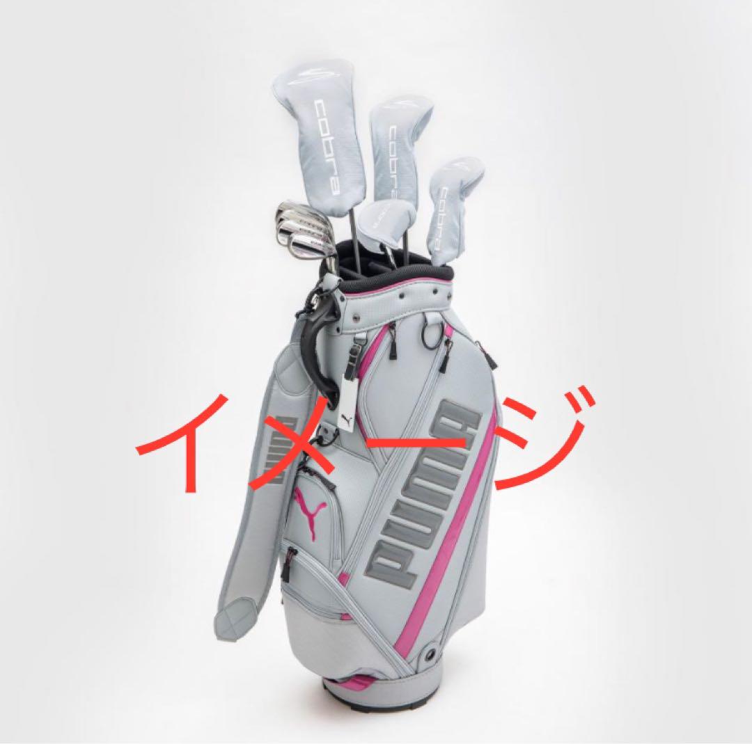 専用　PUMA ゴルフバッグ レディース グレー/ピンク　中古
