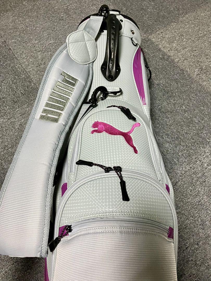 専用　PUMA ゴルフバッグ レディース グレー/ピンク　中古