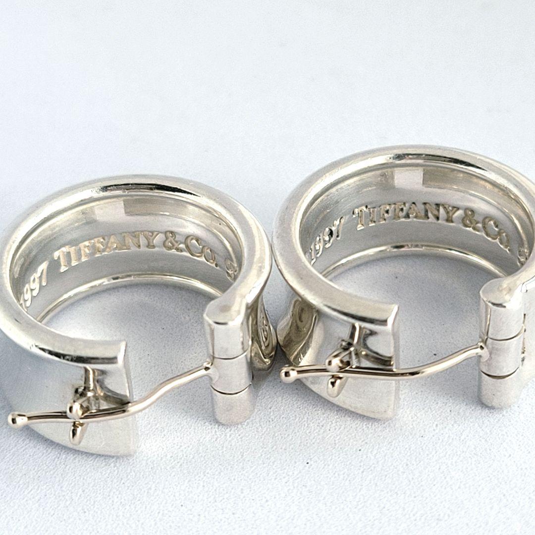 美品✨️ Tiffany ティファニー ナロー ワイド フープ ピアス 両耳