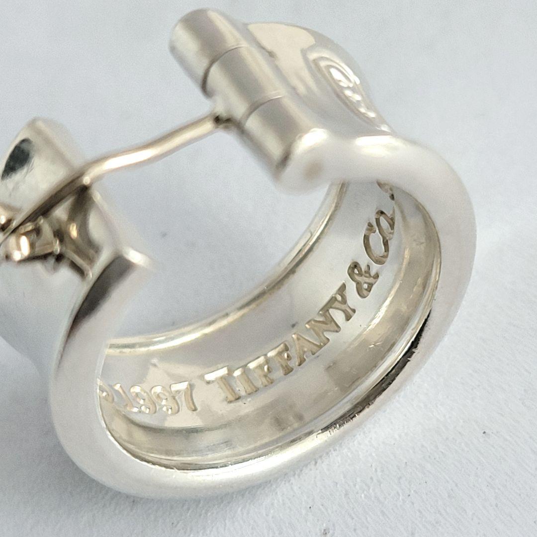 美品✨️ Tiffany ティファニー ナロー ワイド フープ ピアス 両耳