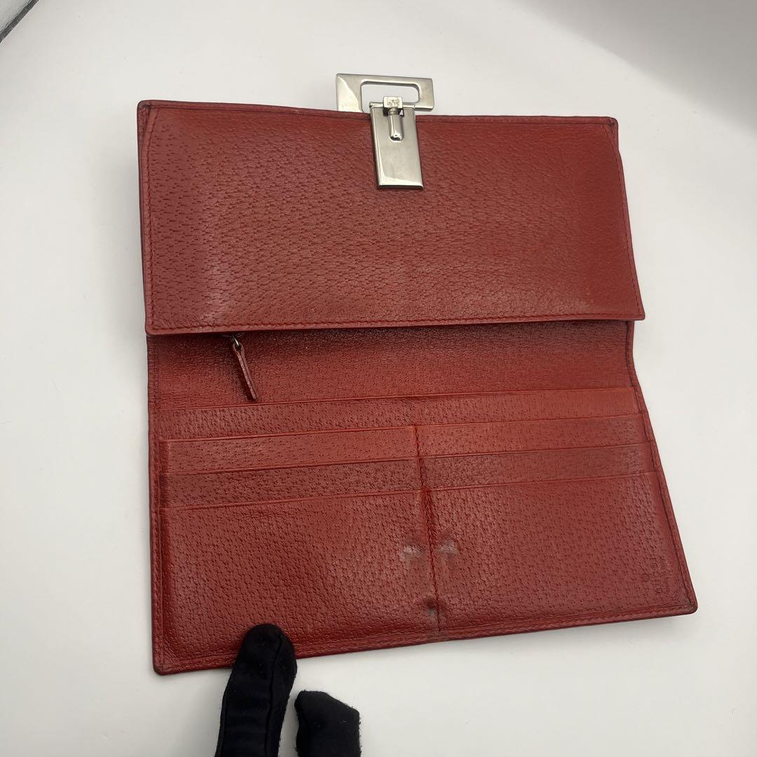 GUCCI 長財布　グッチ　赤