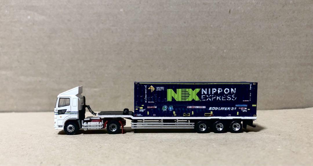 日野新型プロフィア　　コンテナ運搬セミトレーラー　改造　トミックス製　トラック