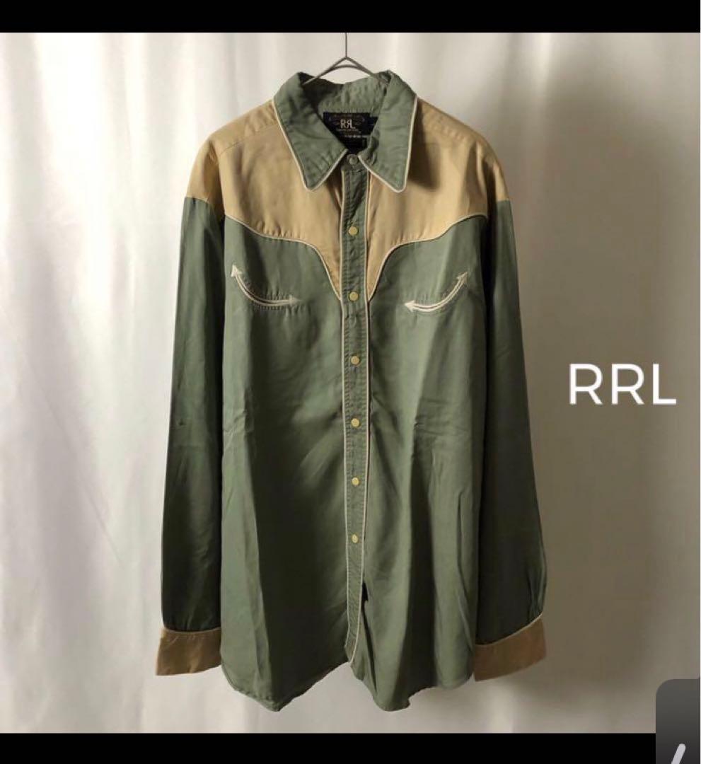 RRL ウエスタンシャツ 三つ星タグ　ラルフローレン　vintage