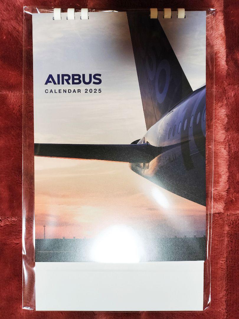 2025年 AIRBUS エアバス カレンダー 卓上カレンダー 飛行機 航空機