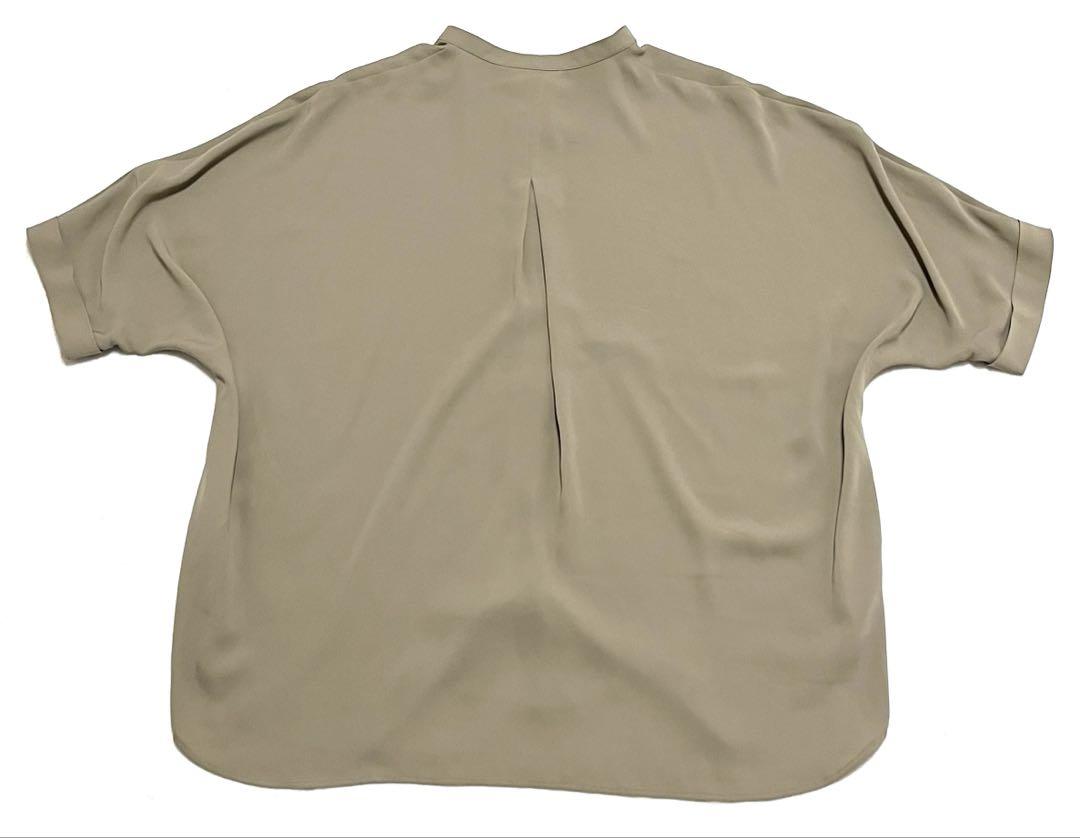 ICB Back Amunzen バンドカラーブラウス　半袖　アイビーシー ICB Back Amunzen バンドカラーブラウス 半袖 アイビーシー
