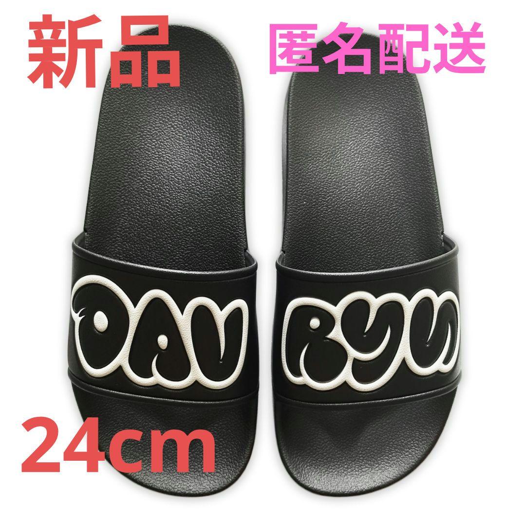 新品！davryu logo SANDALS ダブリュー ブラック 24cm靴