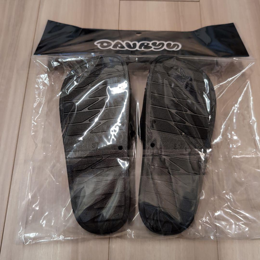 新品！davryu logo SANDALS ダブリュー ブラック 24cm