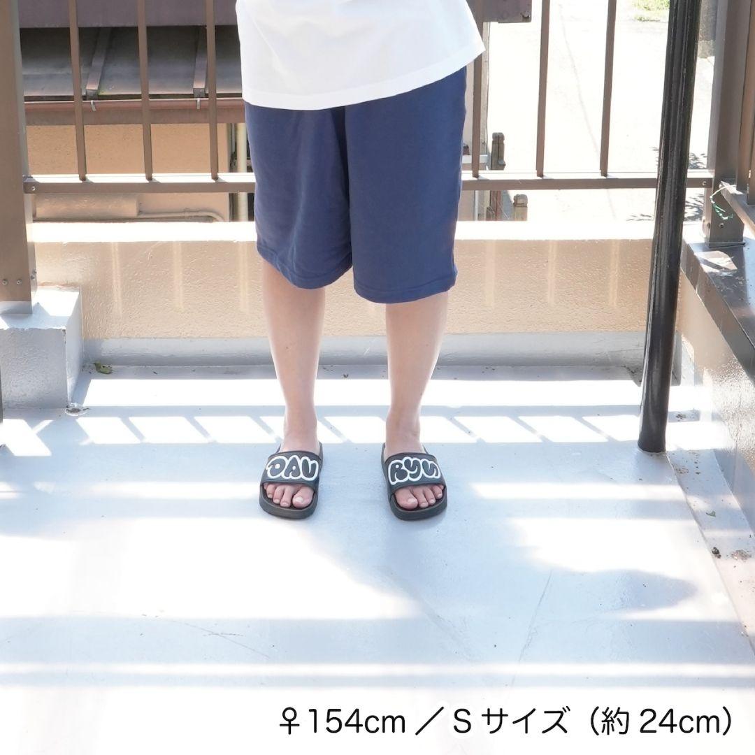 新品！davryu logo SANDALS ダブリュー ブラック 24cm