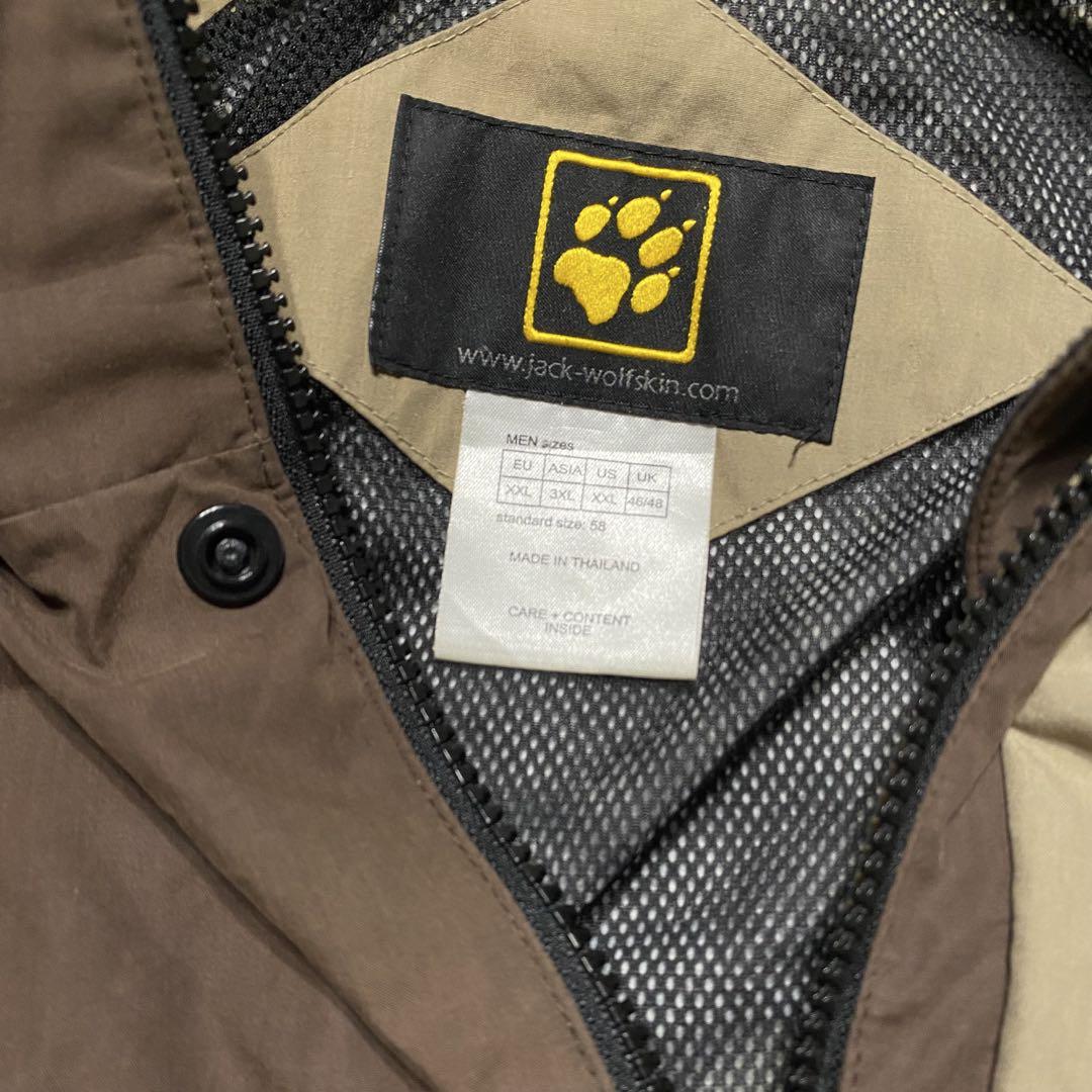 jack wolfskin マウンテンパーカー　中綿　ブラウン　texapore