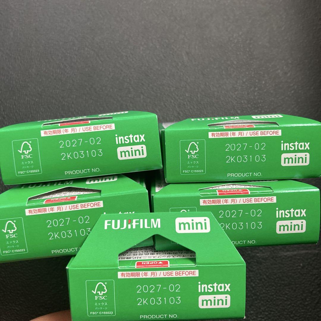 チェキ フイルム instax mini 10枚入５個セット　インスタックスミニ