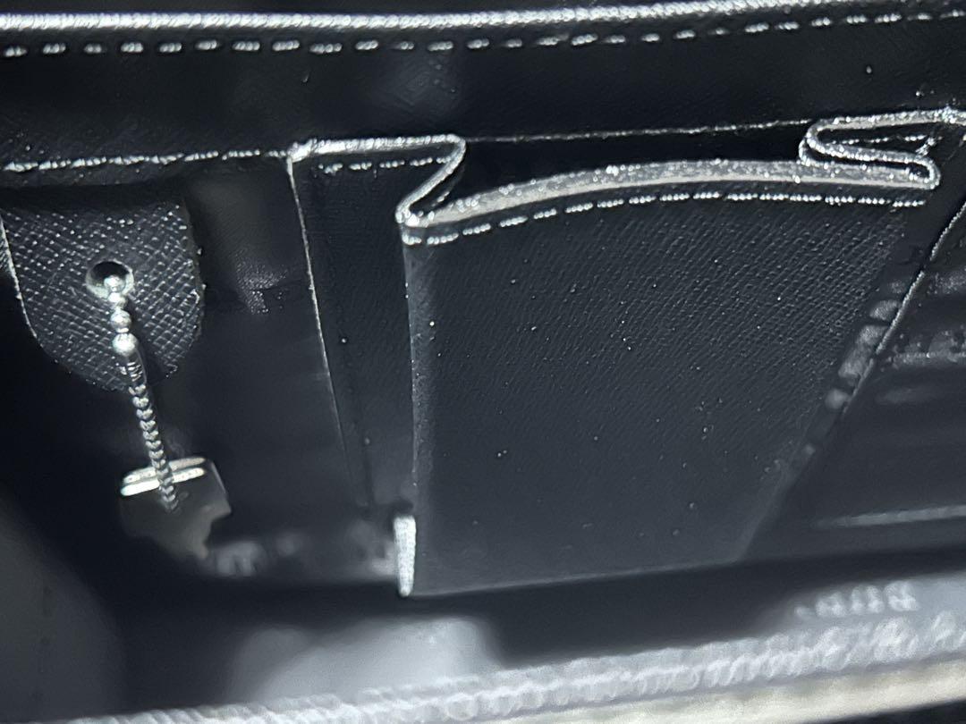 【美品】BURBERRY ビジネスバッグ レザー ロゴ チェック ブラック