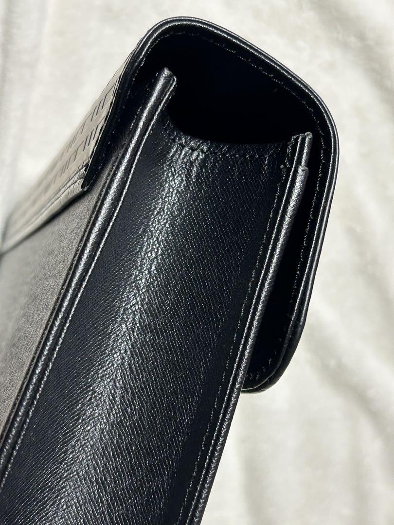 【美品】BURBERRY ビジネスバッグ レザー ロゴ チェック ブラック