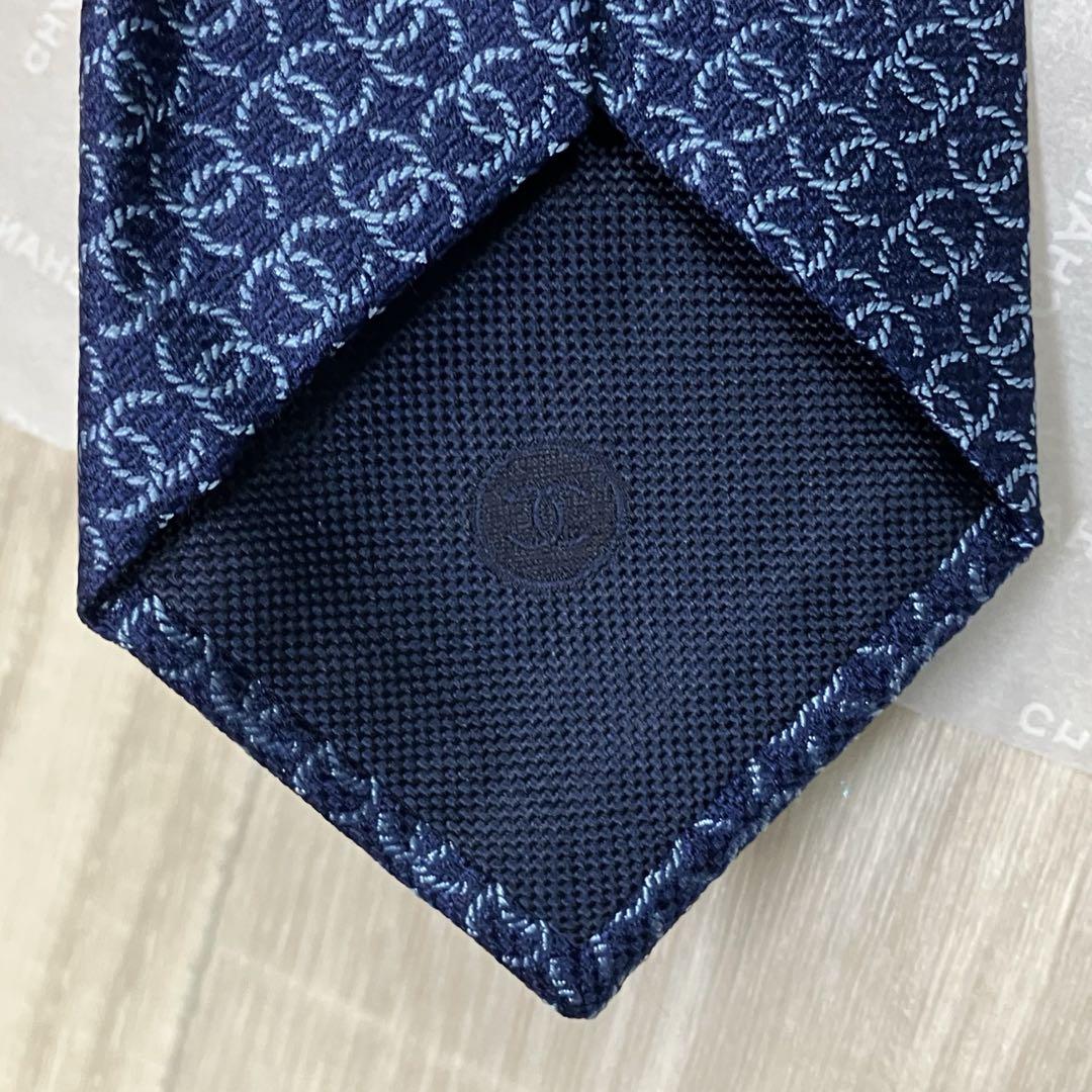 衝撃特価 ③未使用 メルカリ - 【290c4cac】 ブルー ネクタイ シャネル CHANEL 小物