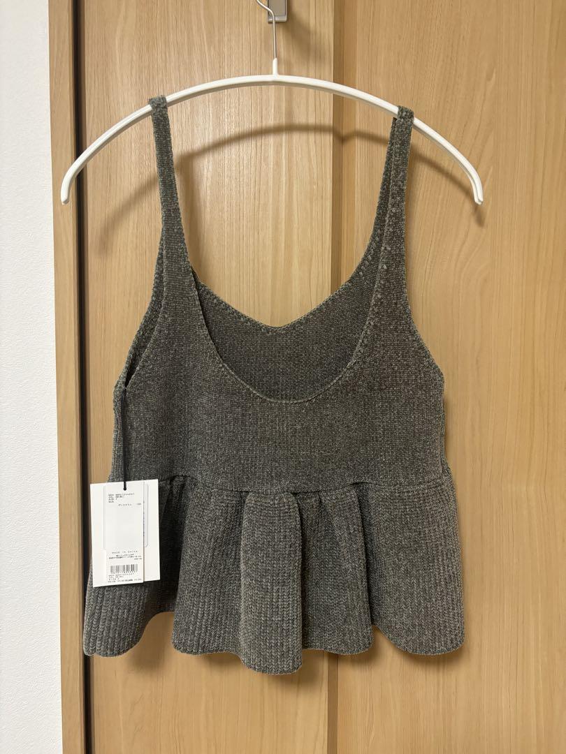 MIESROHE モールペプラムニットビスチェKKI