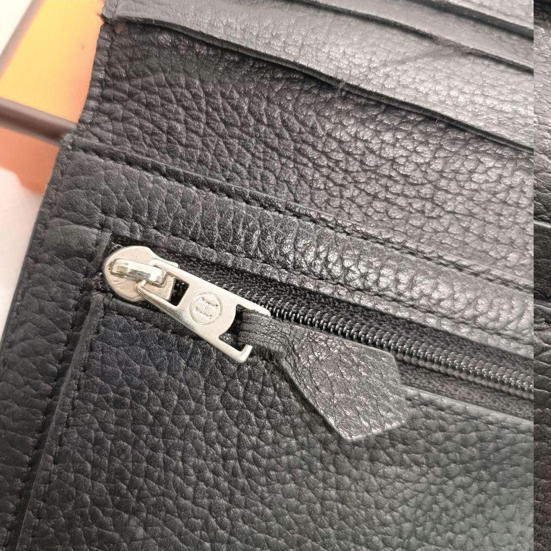 HERMES 保存箱付✨️ ベアン 黒 ブラック エルメス 長財布 シルバー金具 HERMES 保存箱付✨️ ベアン 黒 ブラック エルメス 長財布 シルバー金具