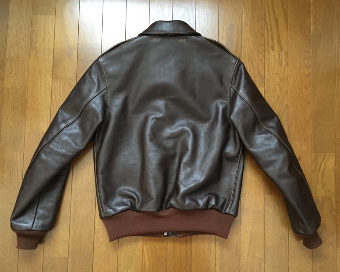 UNION A-2 38 フライト ジャケット レザー ラフウェア A2 希少 UNION A-2 38 フライト ジャケット レザー ラフウェア A2 希少