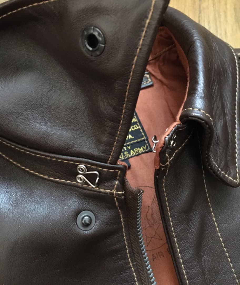UNION A-2 38 フライト ジャケット レザー ラフウェア A2 希少 UNION A-2 38 フライト ジャケット レザー ラフウェア A2 希少