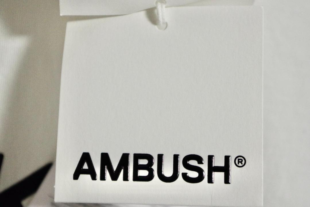 【新品未使用】AMBUSH　アンブッシュ　Tシャツ　Lサイズ　ホワイト　日本製