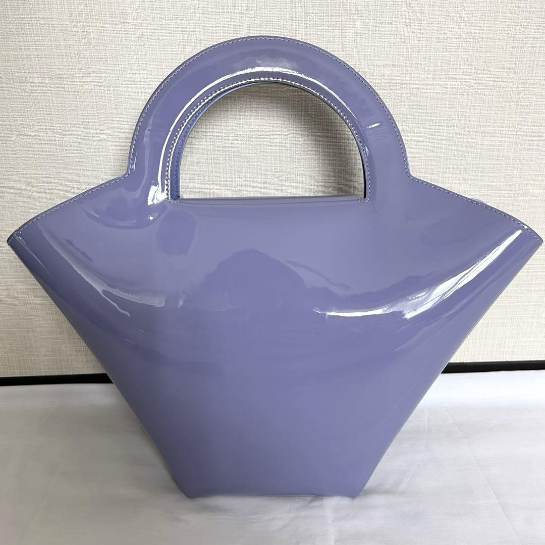 ■極美品■ BOTTEGA VENETA ハンドバッグ　レザー　パープル　ドール