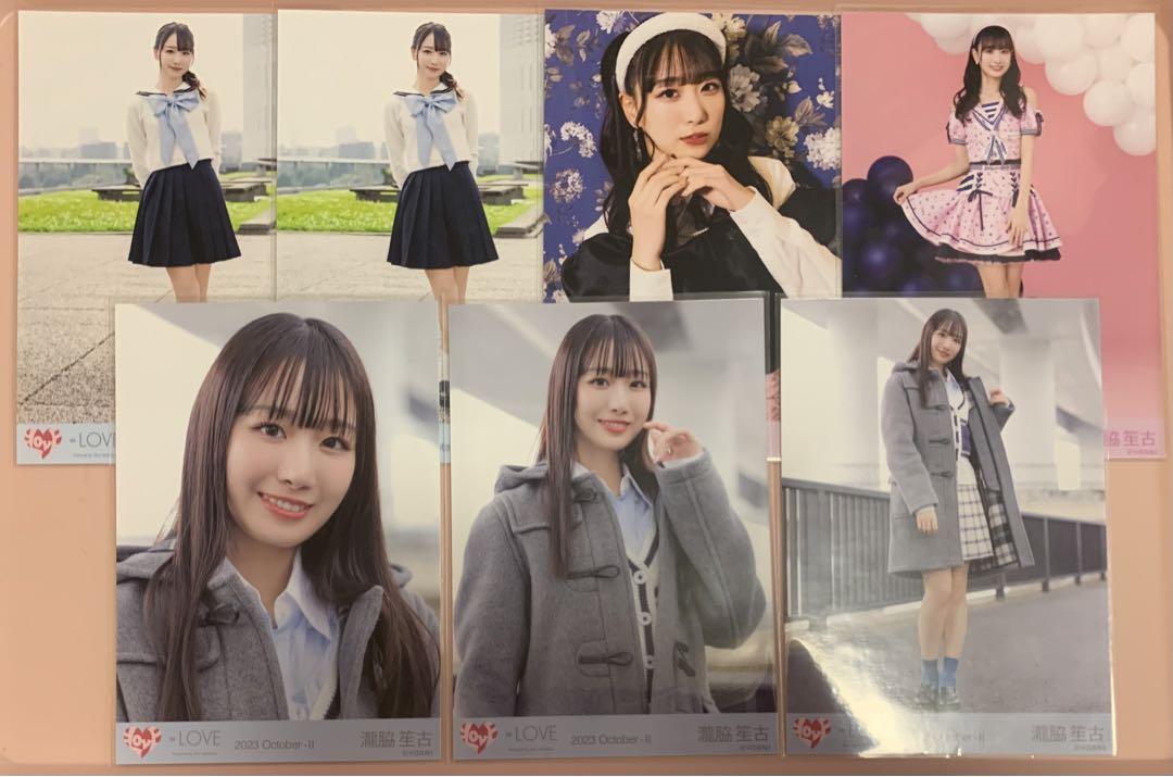 イコラブ 瀧脇笙古 まとめ売り 生写真 直筆 ミニフォト 缶バッジ ポストカード 画像10