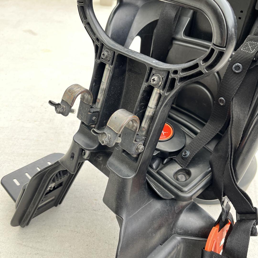OGK 自転車用チャイルドシート ブラック（前用）　雨よけカバー付き