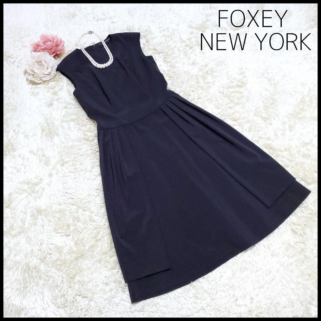 FOXEY NEW YORK  ブラック　ワンピース　38