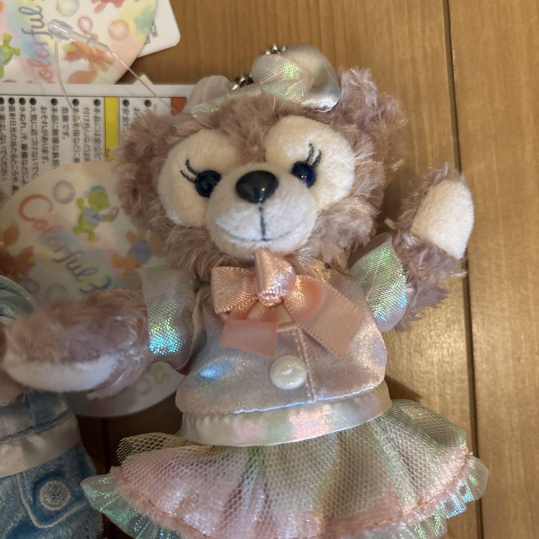 新品】ダッフィー&シェリーメイ 20周年 ぬいぐるみバッジ