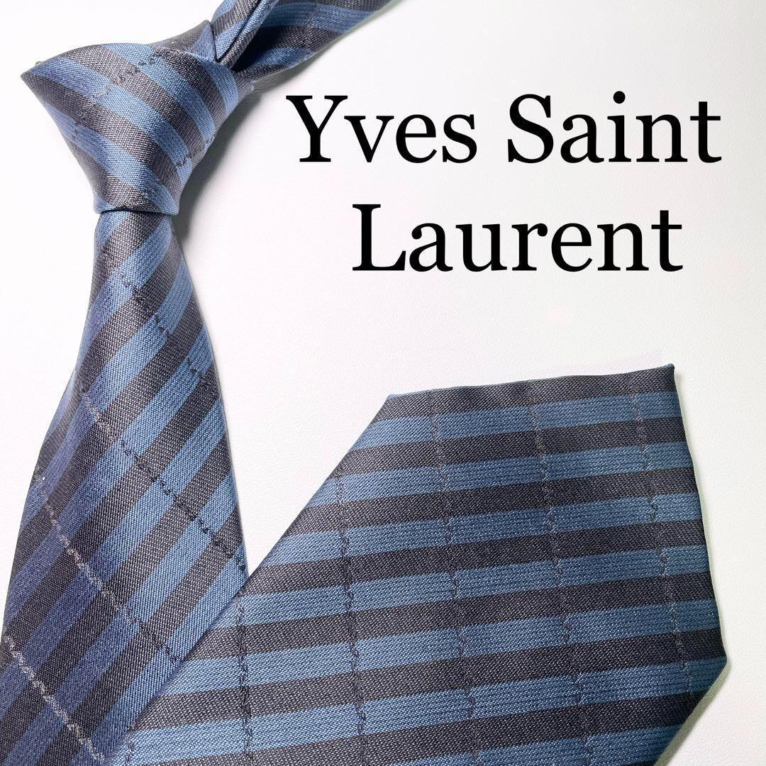 473.[美品]Yves Saint Laurent ネクタイ ストライプ - 通販