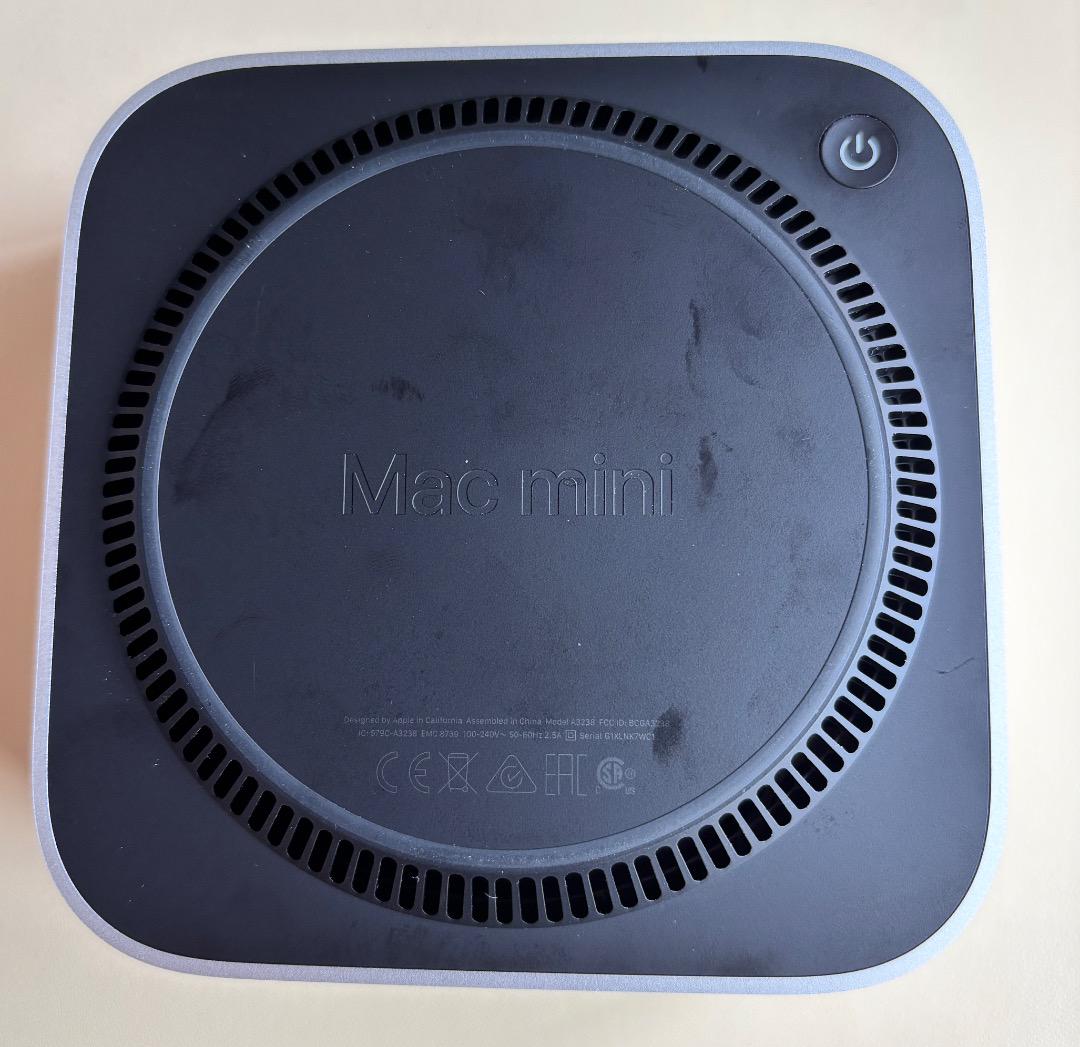 Apple Mac mini M4 24GB 512GB 使用３ヶ月