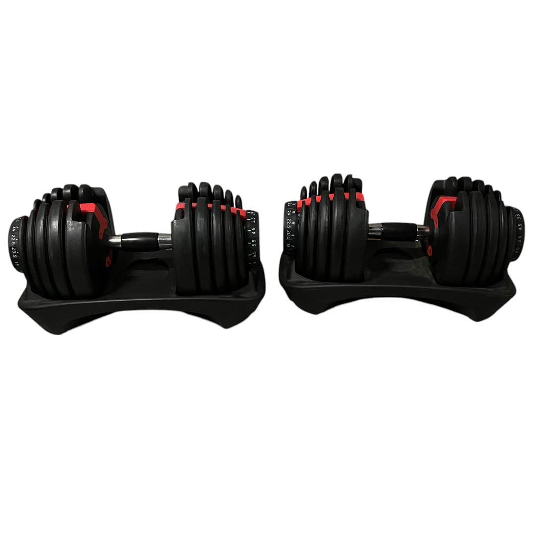 【美品】②可変ダンベル 24kg 1.2同時購入お願います ダイヤル式