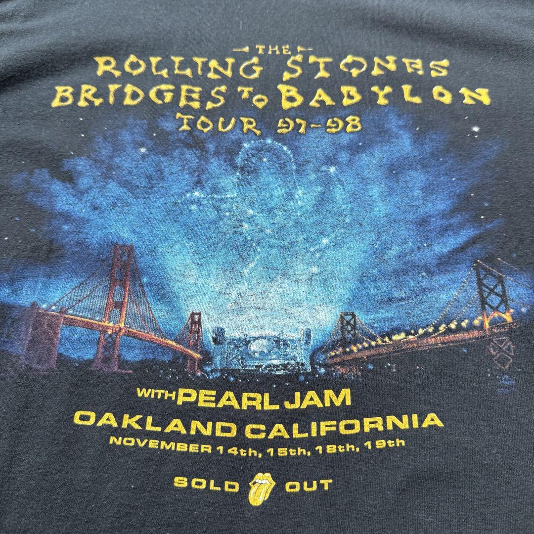 90s オリジナル ROLLING STONES ゴールドタン Tシャツ L