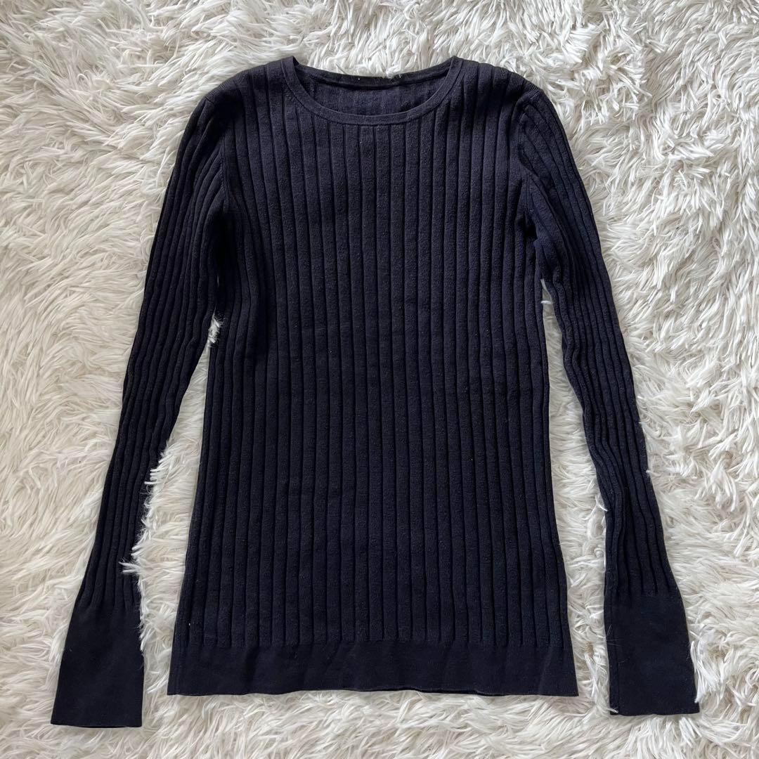 ☆良品☆MUSE de DEUXIEMECLASSEダークネイビークルーネック