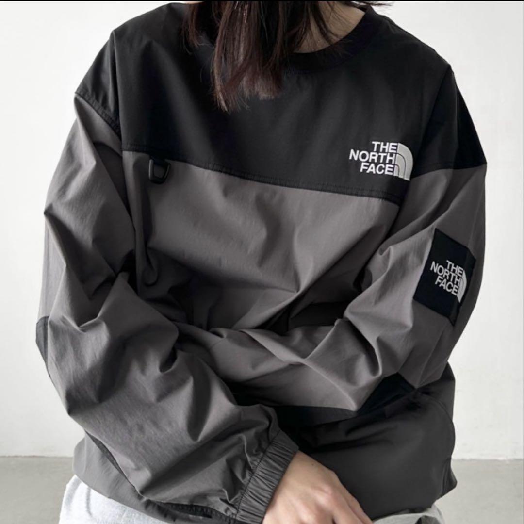 L＊グレー＊韓国限定　ノースフェイス　アルバニー　クルーネック＊未使用