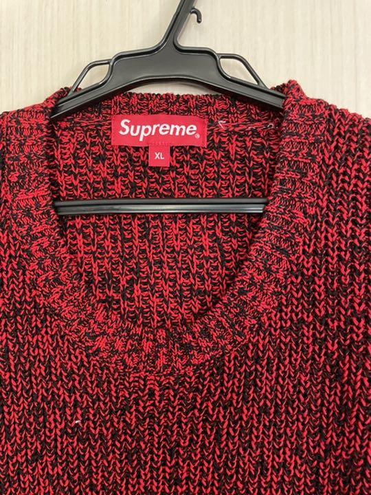 安い在庫あ supreme melange rib knit sweater XL Co7px-m43436346922 新作品質保証